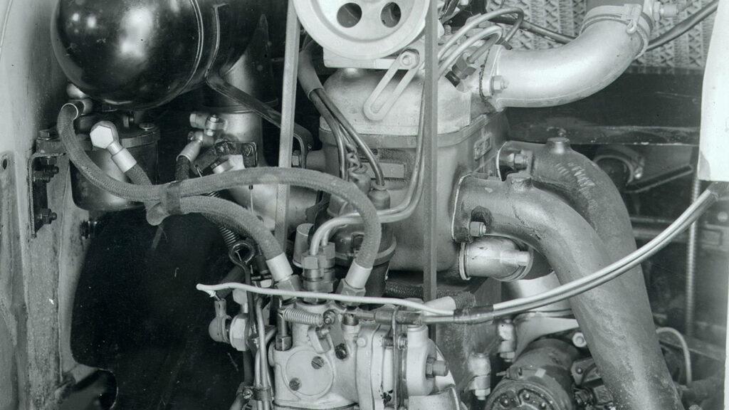 A Gutbrod Superior erőforrása egy tesztpadon bizonyította a megoldás tartósságát az 1951-es megjelenés előtt